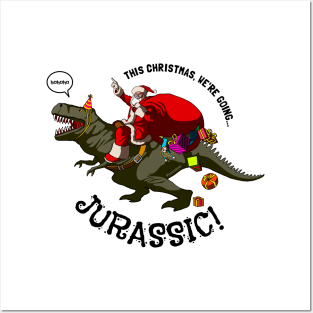 Jurassic Christmas Posters and Art